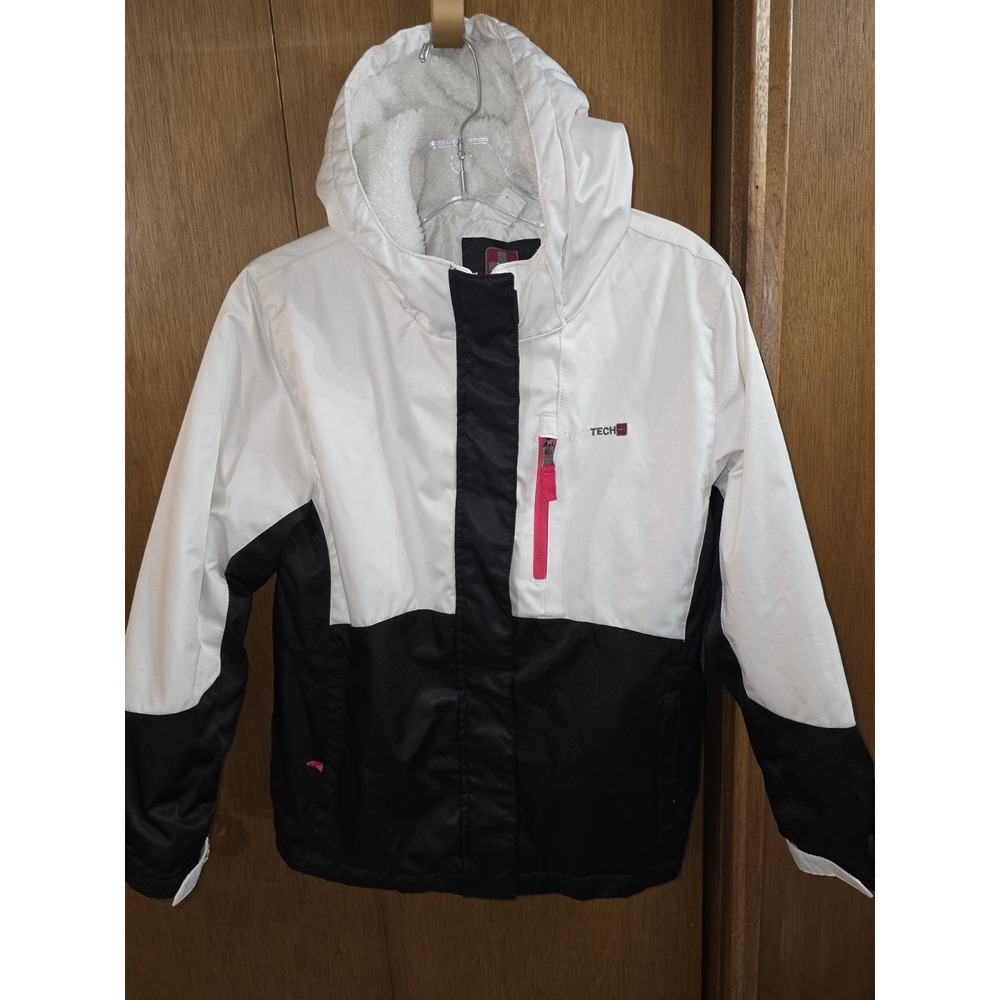 Swiss Tech‎ Winter Ski Coat Girl's L (10-12) Black/Off White